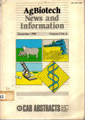 AGBIOTECH NEWS AND INFORMATION. VOL. 2 (6), DECEMBER 1990