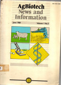 AGBIOTECH NEWS AND INFORMATION. VOL. 1 (3), JUNE 1989