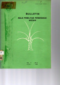 BULLETIN BALAI PENELITIAN PERKEBUNAN MEDAN. VOL. 9 (2), JUNI 1978