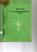 BULLETIN BALAI PENELITIAN PERKEBUNAN MEDAN. VOL. 11 (1), MARET 1980