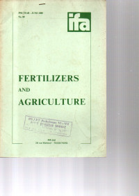 FERTILIZERS AND AGRICULTURE NO. 89