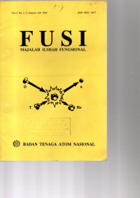 FUSI. MAJALAH ILMIAH FUNGSIONAL. VOL. 2 1/2 JANUARI/JULI 1993