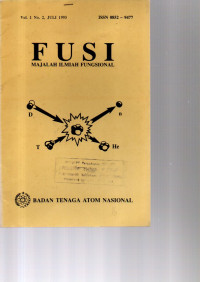 FUSI. MAJALAH ILMIAH FUNGSIONAL. VOL. 1 (2), JULI 1993