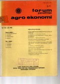 FORUM PENELITIAN AGRO EKONOMI. VOL. 1 (1), JULI 1982