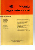 FORUM PENELITIAN AGRO EKONOMI. VOL. 4 (2), DESEMBER 1986