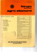 FORUM PENELITIAN AGRO EKONOMI. VOL. 9 (2) & OL. 10 (1), JULI 1992