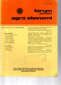 FORUM PENELITIAN AGRO EKONOMI. VOL. 8 (1) & (2) DESEMBER 1990