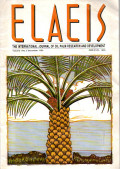 ELAEIS. THE INTERNATIONAL JOURNAL OIL PALM RESERACH AND DEVELOPMENT. VOL. 1 (2), DECEMBER 1989.