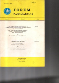 FORUM PASCASARJANA. NO. 1 TAHUN KE 7 1984