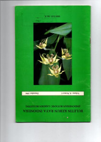 BULETIN KEBUN RAYA INDONESIA (INDONESIAN BOTANIC GARDEN BULLETIN) VOLUME : 8, NOMOR : 1 DESEMBER 1994