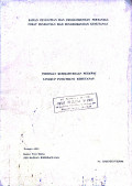 PEDOMAN KESEJAHTERAAN PEGAWAI LINGKUP PUSLITBANG KEHUTANAN NO. 3/KEPEG/TU/1981