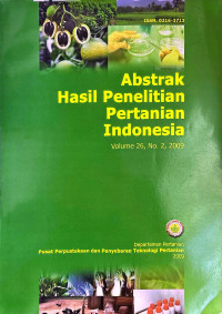 ABSTRAK HASIL PENELITIAN PERTANIAN INDONESIA. VOL. 26(2), 2009