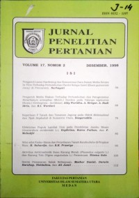 JURNAL PENELITIAN PERTANIAN VOL. 17 (1), JUNI 1998