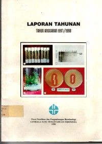 Image of LAPORAN TAHUNAN TAHUN ANGGARARAN 1997-1998